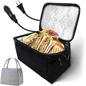 Portable Oven Food Warmer Heater Lunch Box 2 in 1 for Car